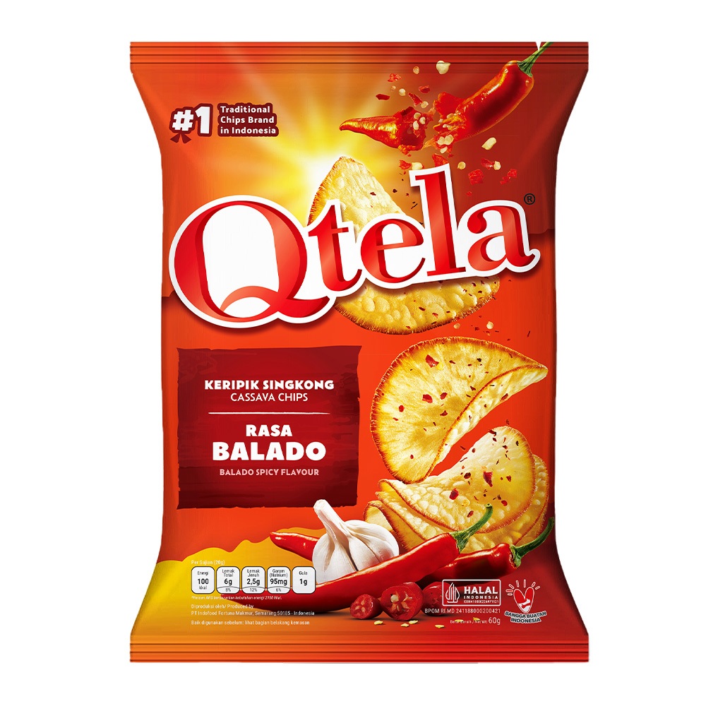 Qtela Singkong Rasa Balado