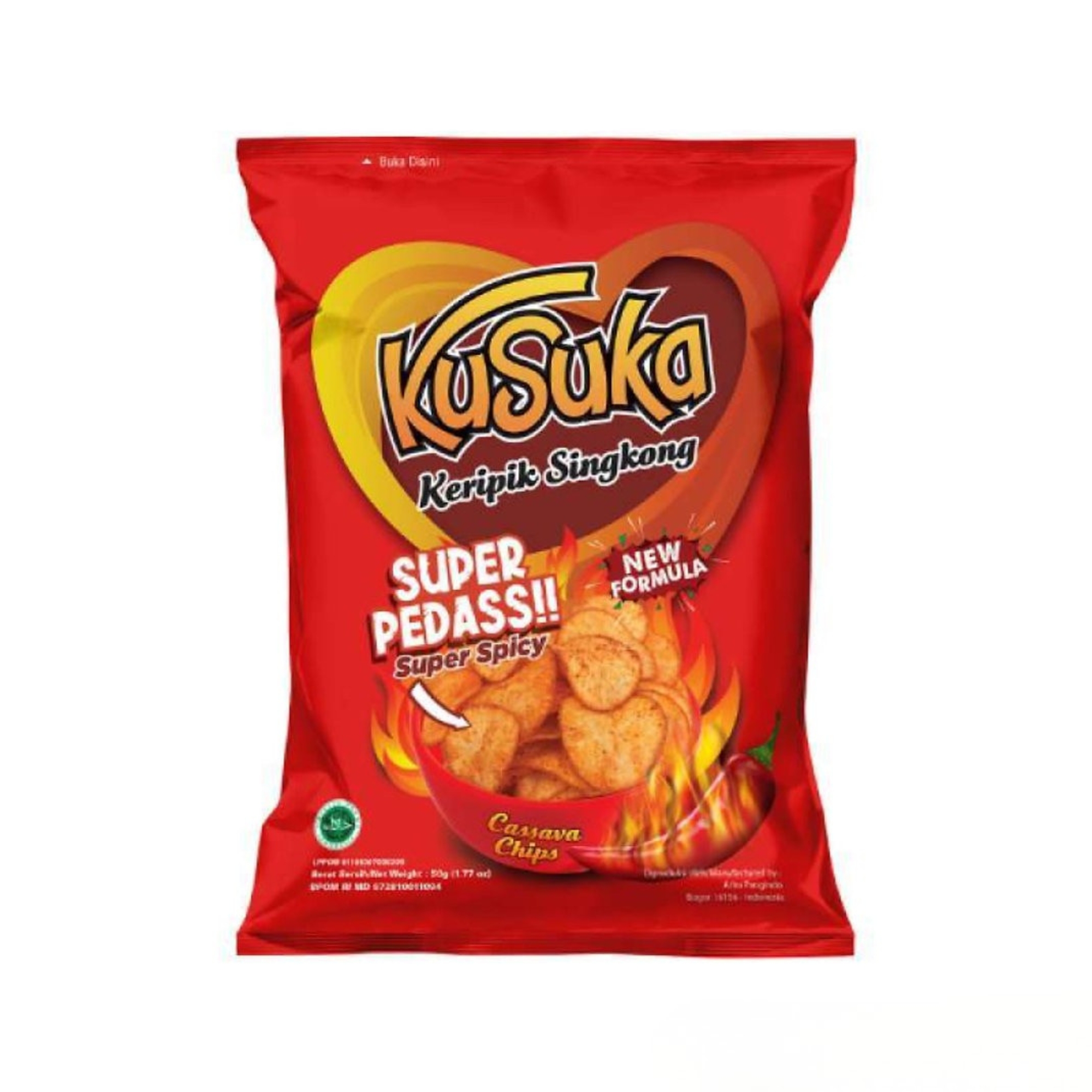 Kusuka Keripik Singkong Super Pedas